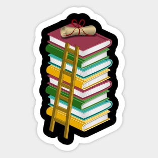 Books And Degree Sticker